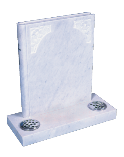 Marble Headstone - Book of life