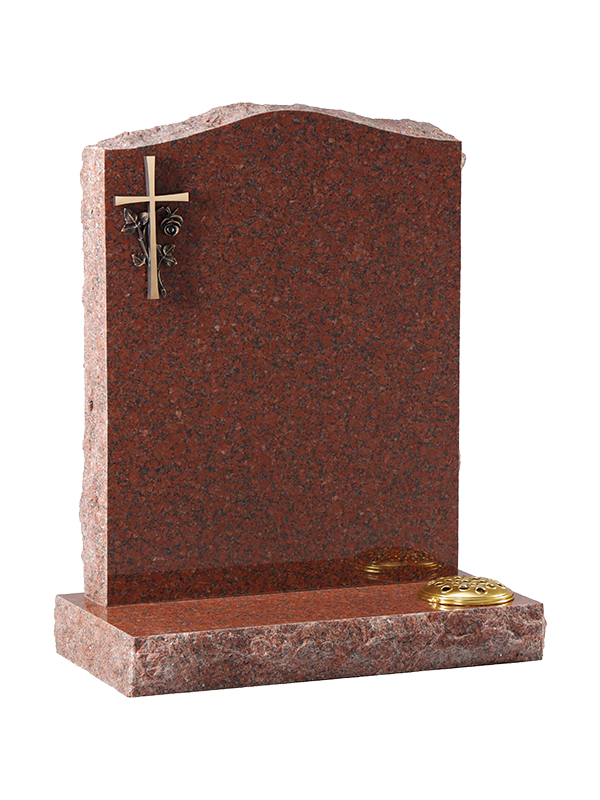 Buy Granite Rustic Headstone - Bronze type cross, Memorials,Rustic ...