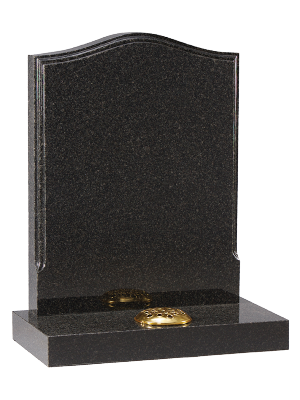 Granite Headstone - Ogee top with polished profile edge to face