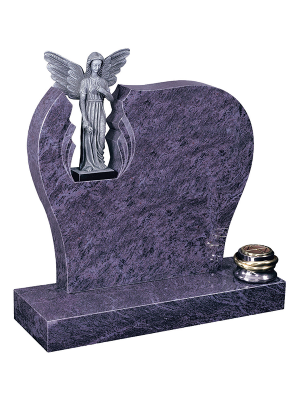 Granite Headstone - Stunning headstone with carved statue opening